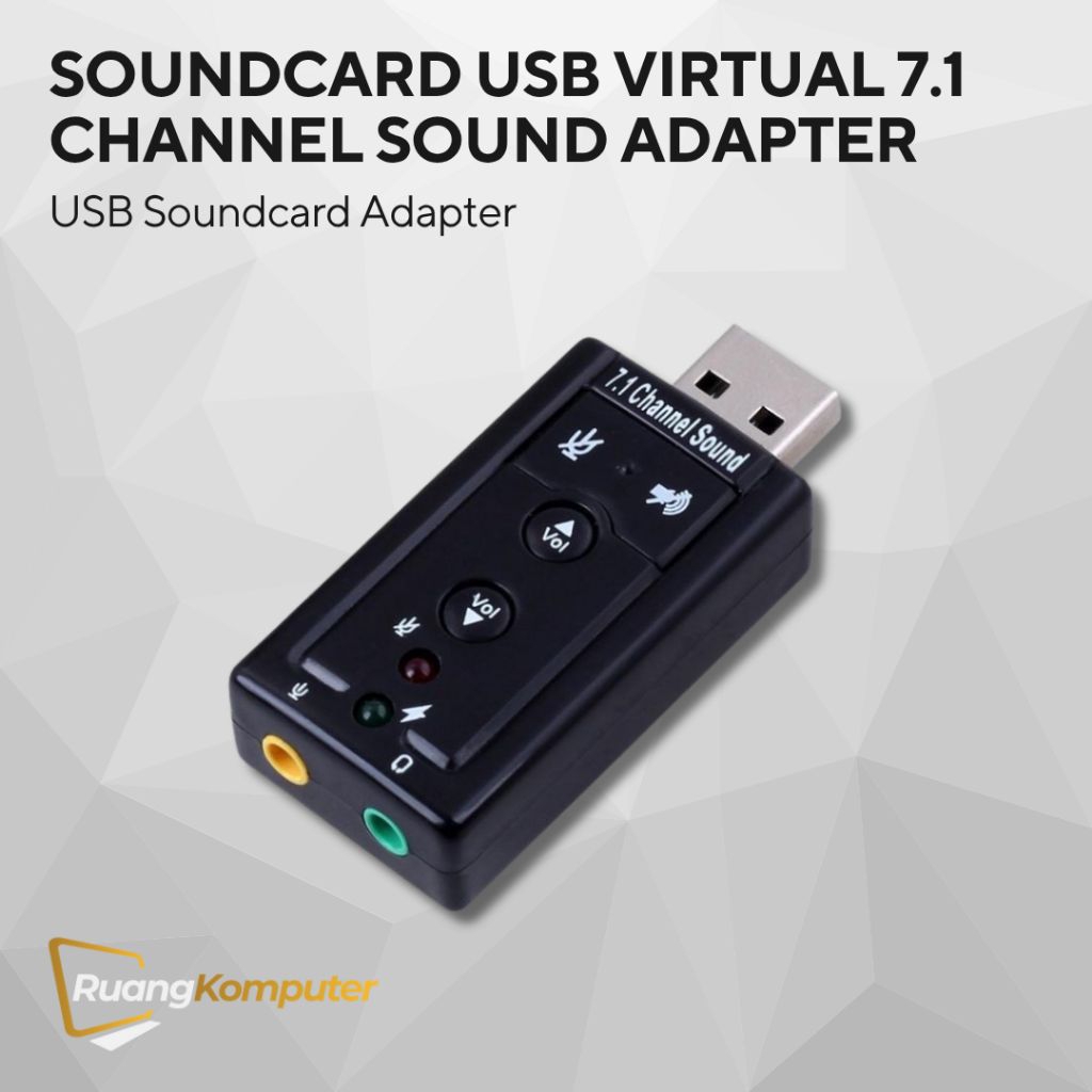 SOUNDCARD USB to Audio Aux Converter Adapter Adaptor Pengganti Murah