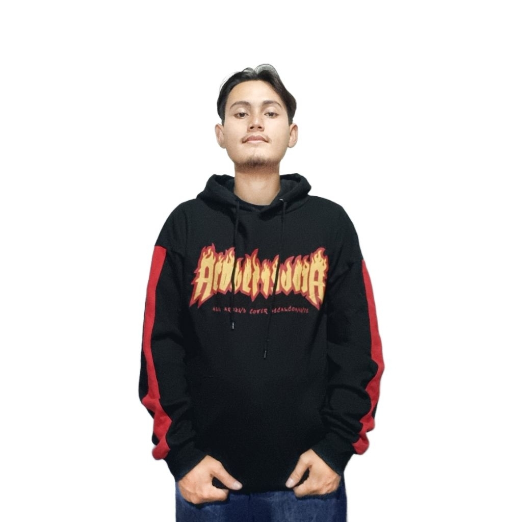 Hoodie Acover Flame Taped