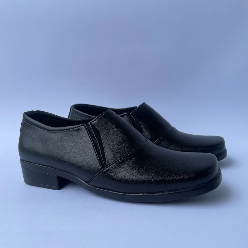 NEW PROMO Sepatu Pantofel Wanita Sepatu Ankle Boots Sepatu Pantofel Kerja Wanita Pdh Polwan Sepatu