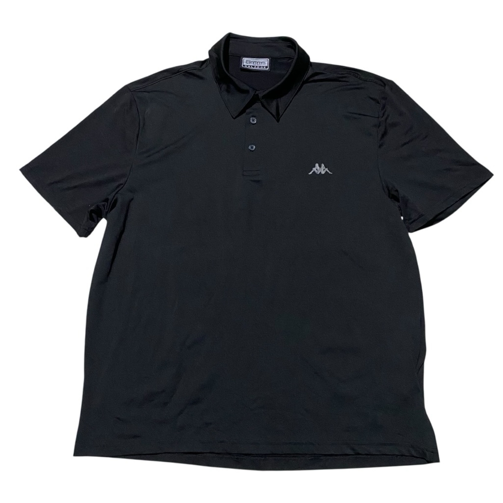 Kappa black polo jersey