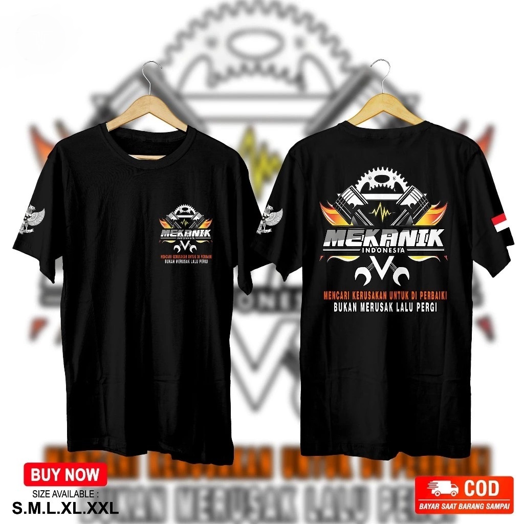 KAOS  MEKANIK MUDA KAOS DISTRO MEKANIK MUDA KAOS PRIA WANITA