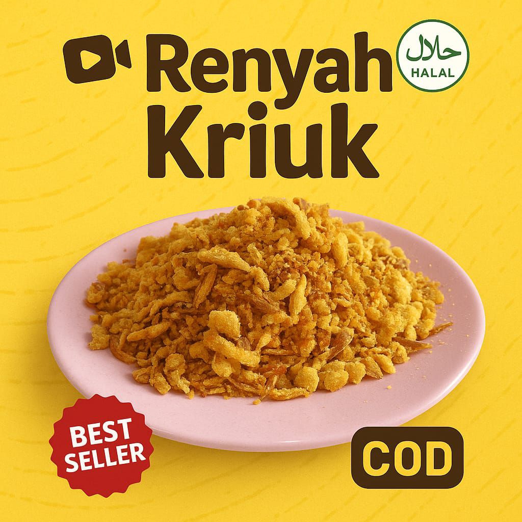 

bawang goreng Brebes 1 kg grade c, bahan masakan100% renyah, kriuk halal no msg