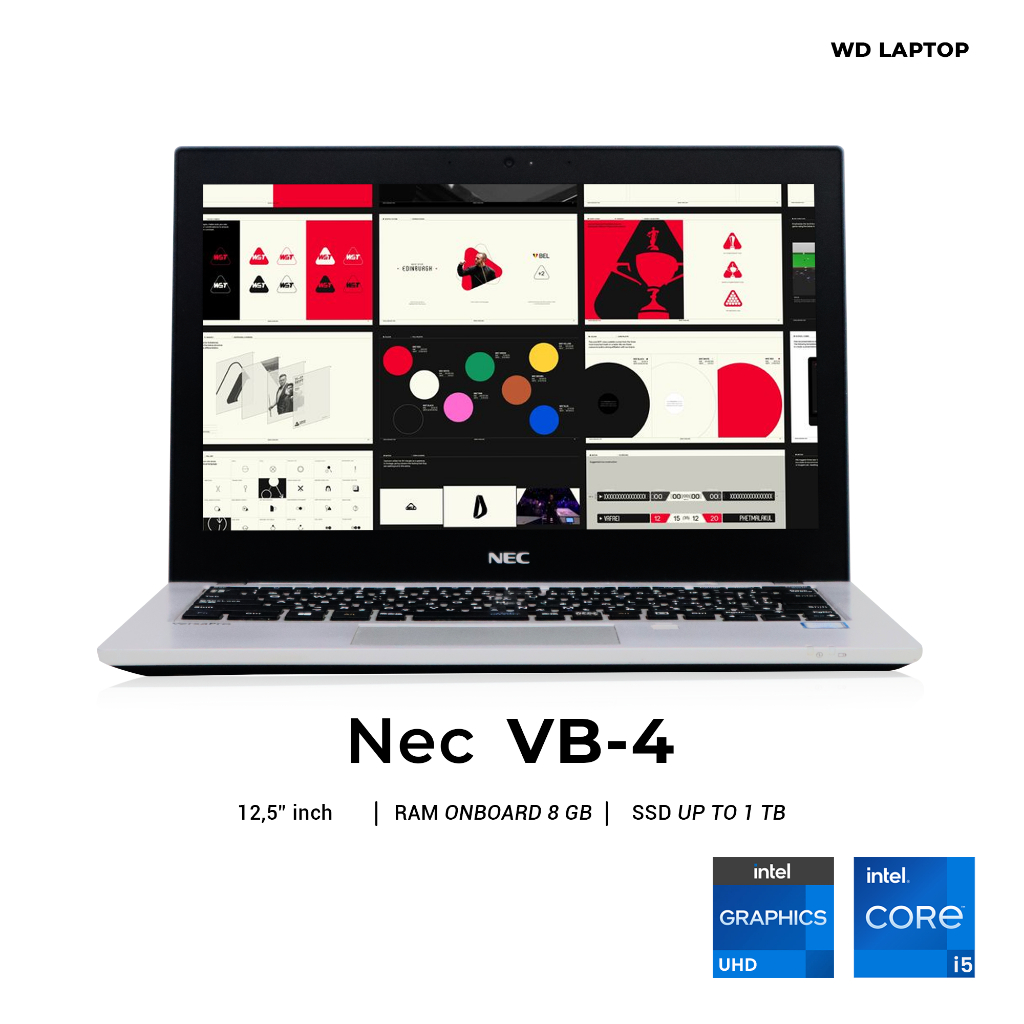 Laptop Nec Versa Pro VB-4 Intel Core I5 Gen 8 I Ram 8 Gb Ssd 2 TB + BONUS MOUSE WIRELESS & TAS