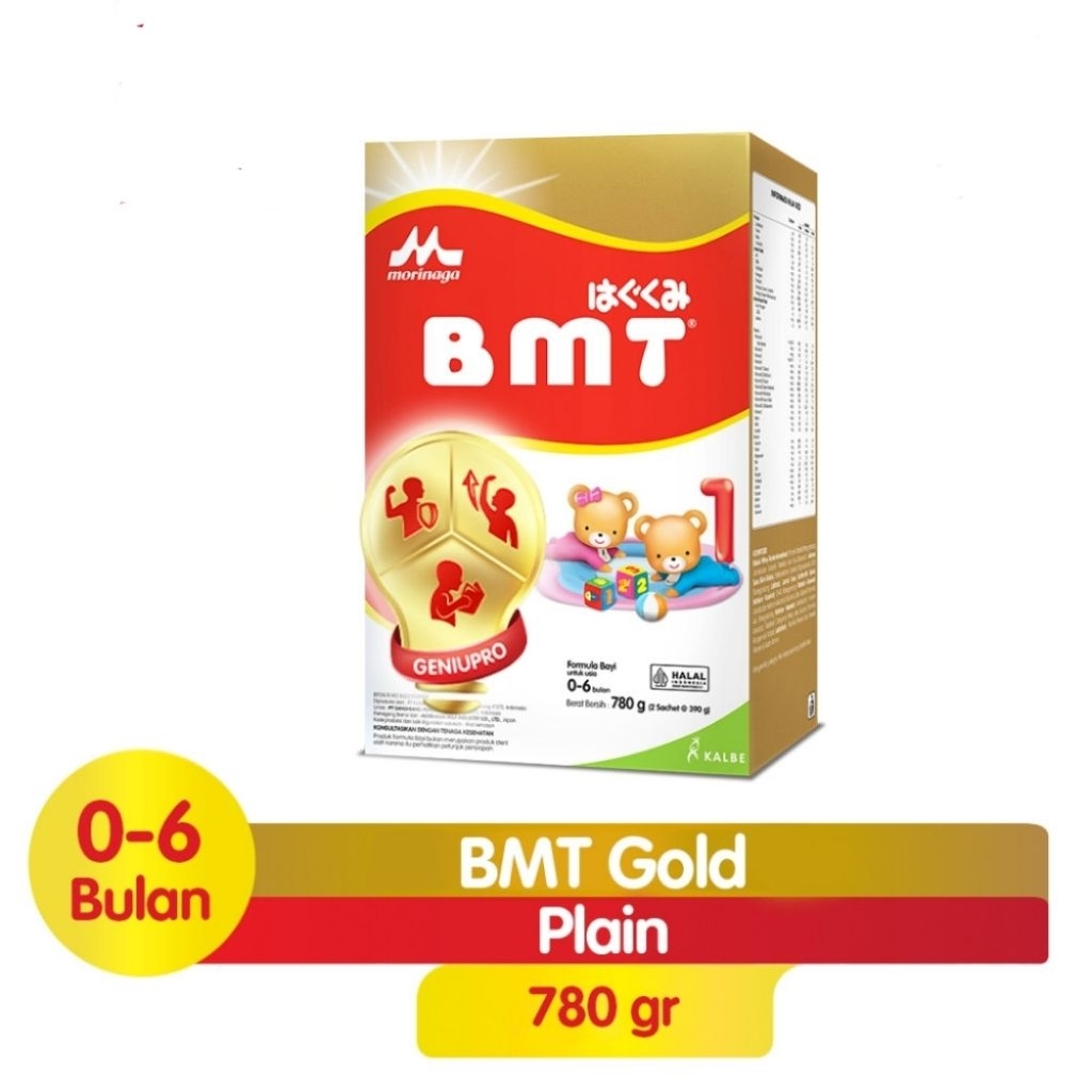 

MORINAGA BMT GOLD PLAIN 780 GRAM SUSU FORMULA BAYI 0-6 BULAN 780 GRAM ED TAHUN 2026