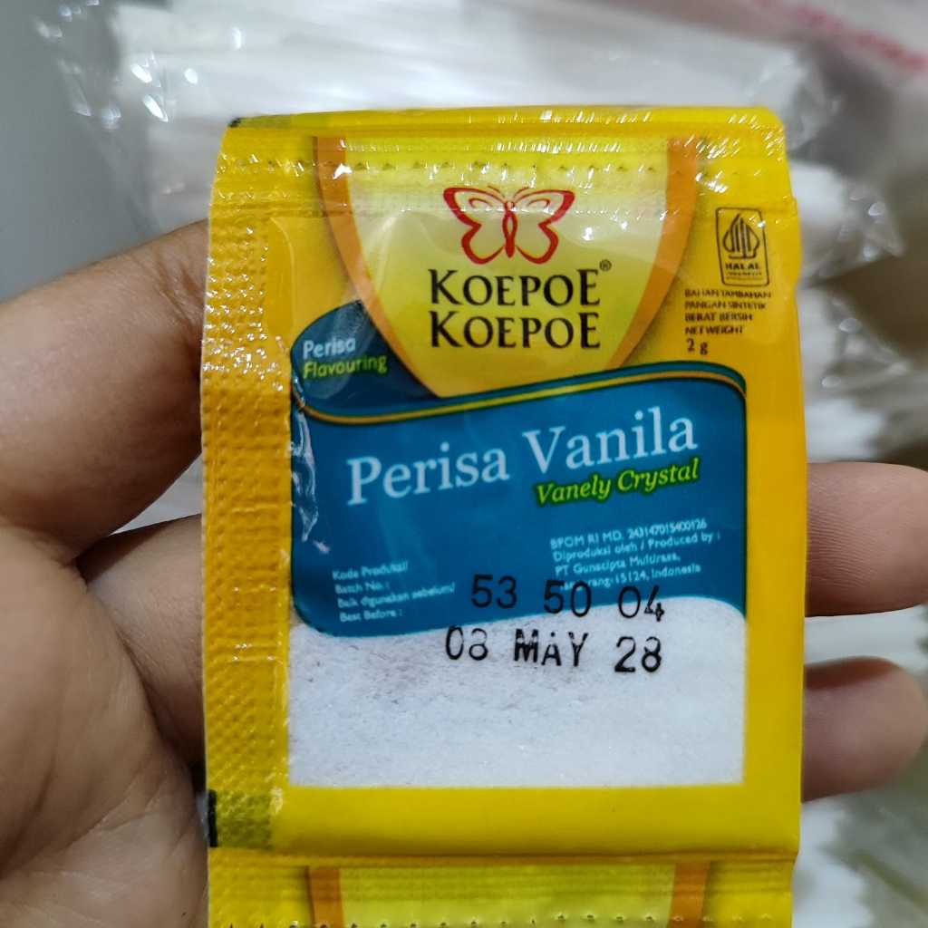 

Koepoe Koepoe Perisa Vanila Bubuk Kemasan sachet Ekonomis 2 Gram