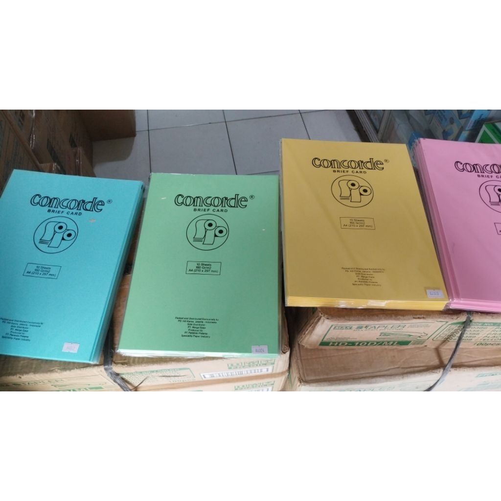 Kertas Concorde A4 160Gr KUNING 80323 / Concord A4 160Gr