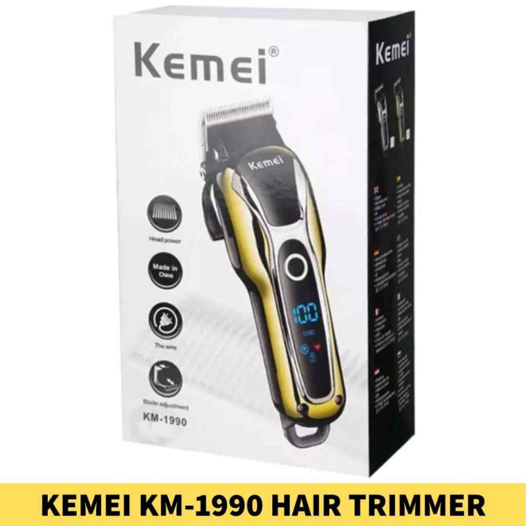 KEMEI KM 1990 ORIGINAL Alat Cukur Rambut Hair Clipper Cordless KM-1990 KM1990 PG1990 KM1990PG