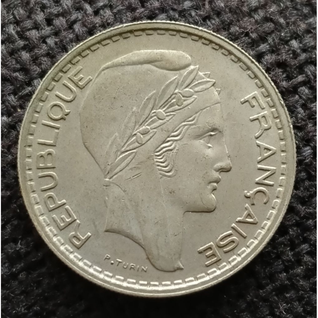 Koin Kuno Prancis 10 Francs tahun 1948