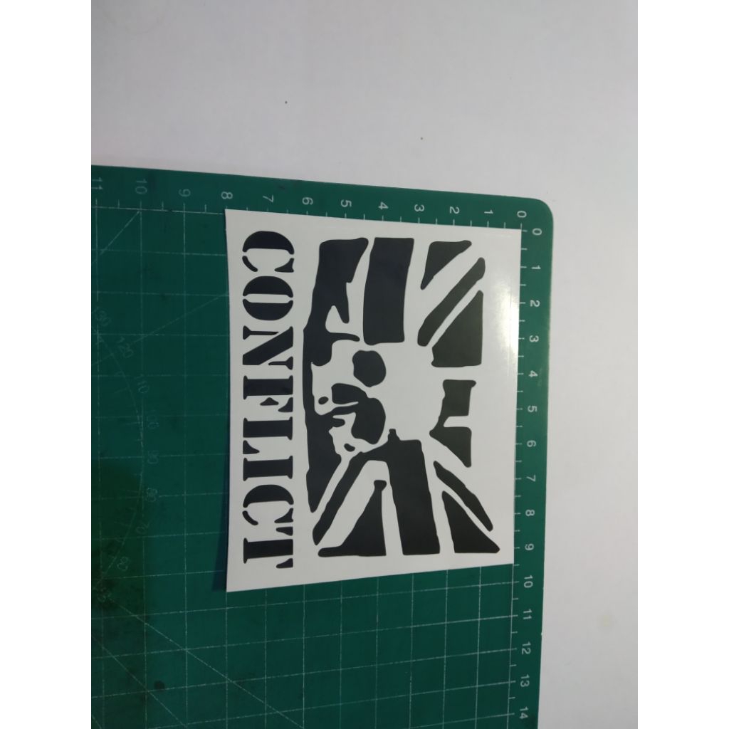 

stiker cutting conflict