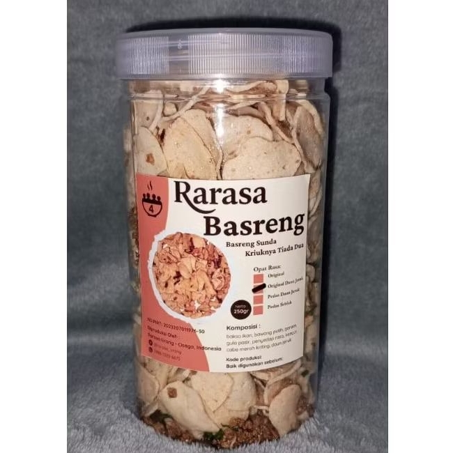 

Basreng Rarasa 270gr - Kemasan Toples