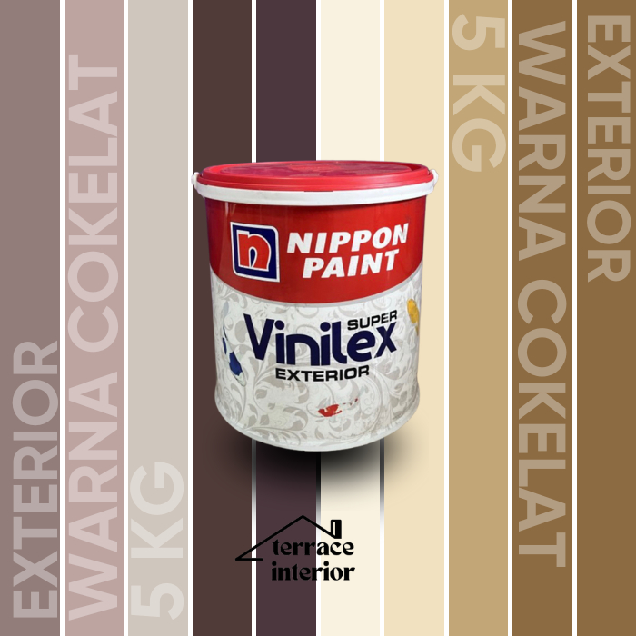 Cat Tembok Vinilex Exterior Coklat 5 Kg