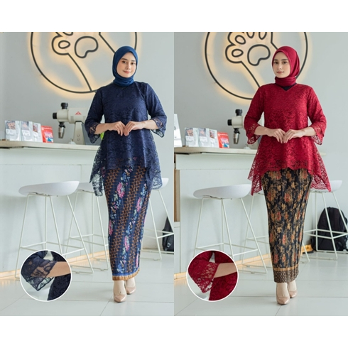 Hanya atasan ATASAN KEBAYA RINJANI REAL PICK / KEBAYA RINJANI / KEBAYA BROKAT / KEBAYA MODERN