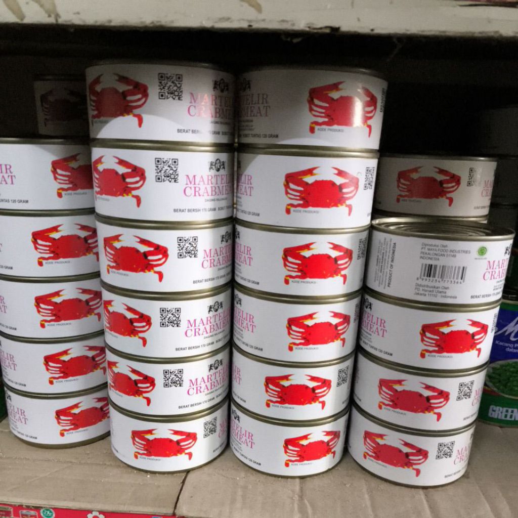 

Daging Kepiting Rajungan kaleng Martelir Carbmeat