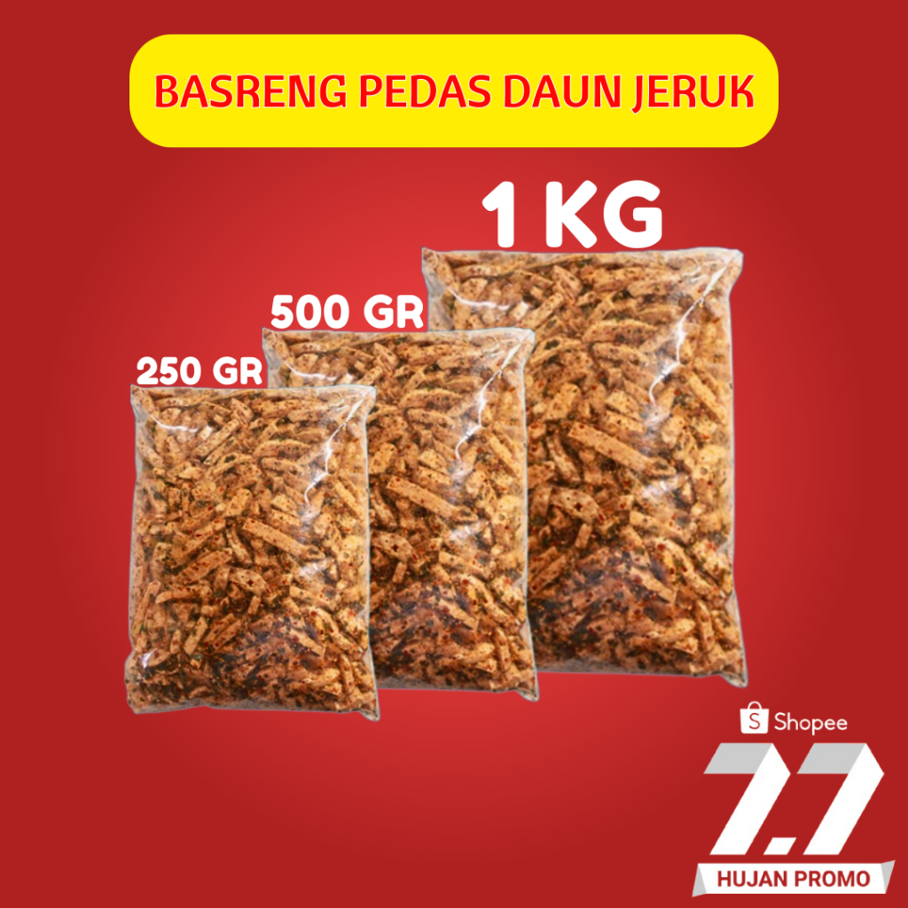 

Basreng Pedas Daun Jeruk 1KG | Basreng Viral | Basreng Sultan Stik | Bakso Goreng Bumbu Melimpah