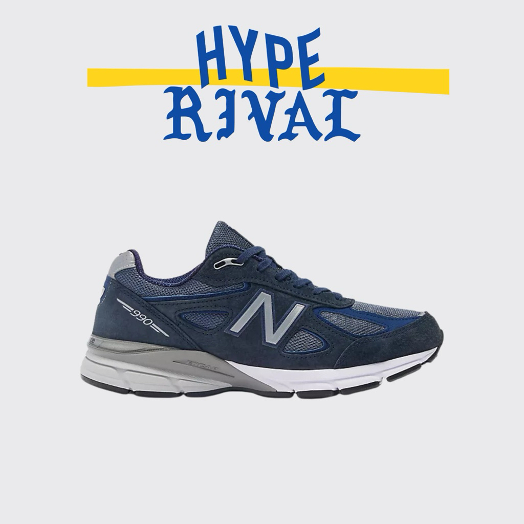 New Balance 990 V4 Navy Silver (100% Original)