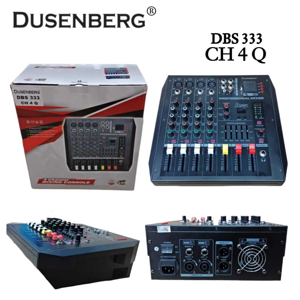 DUSENBERG DBS 333 – CH 4 Q (4 Channel Mixing Console)
