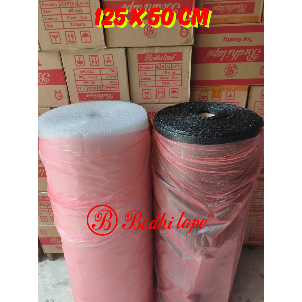 

Bubble Wrap 125 cm x 50 m Hitam Bening TERMURAH CORE & NON-CORE