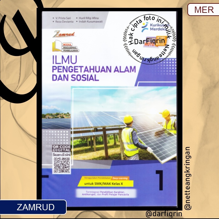 LKS IPAS/IPA/IPS Kelas 10 Semester 1 dan 2 SMK/MAK KURMER Kurikulum Merdeka-Zamrud-HOTS-Prita dkk