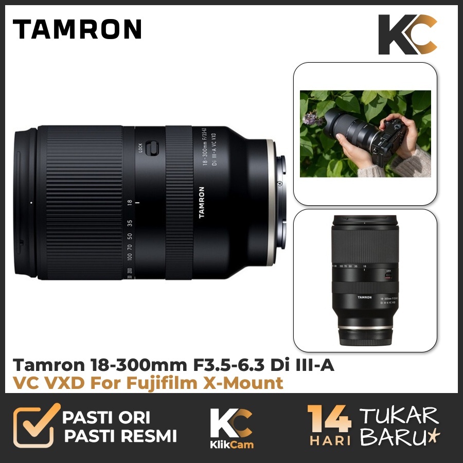 Tamron 18-300mm f3.5-6.3 Fujifilm X Di III-A VC VXD Tamron 18-300 Garansi Resmi