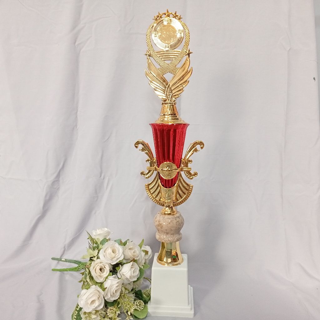 PIALA SATUAN CK IMPORT BESAR KOMBINASI MARMER GUCI 5 CM | PIALA MURAH PIALA TINGGI | PIALA LOMBA MTQ