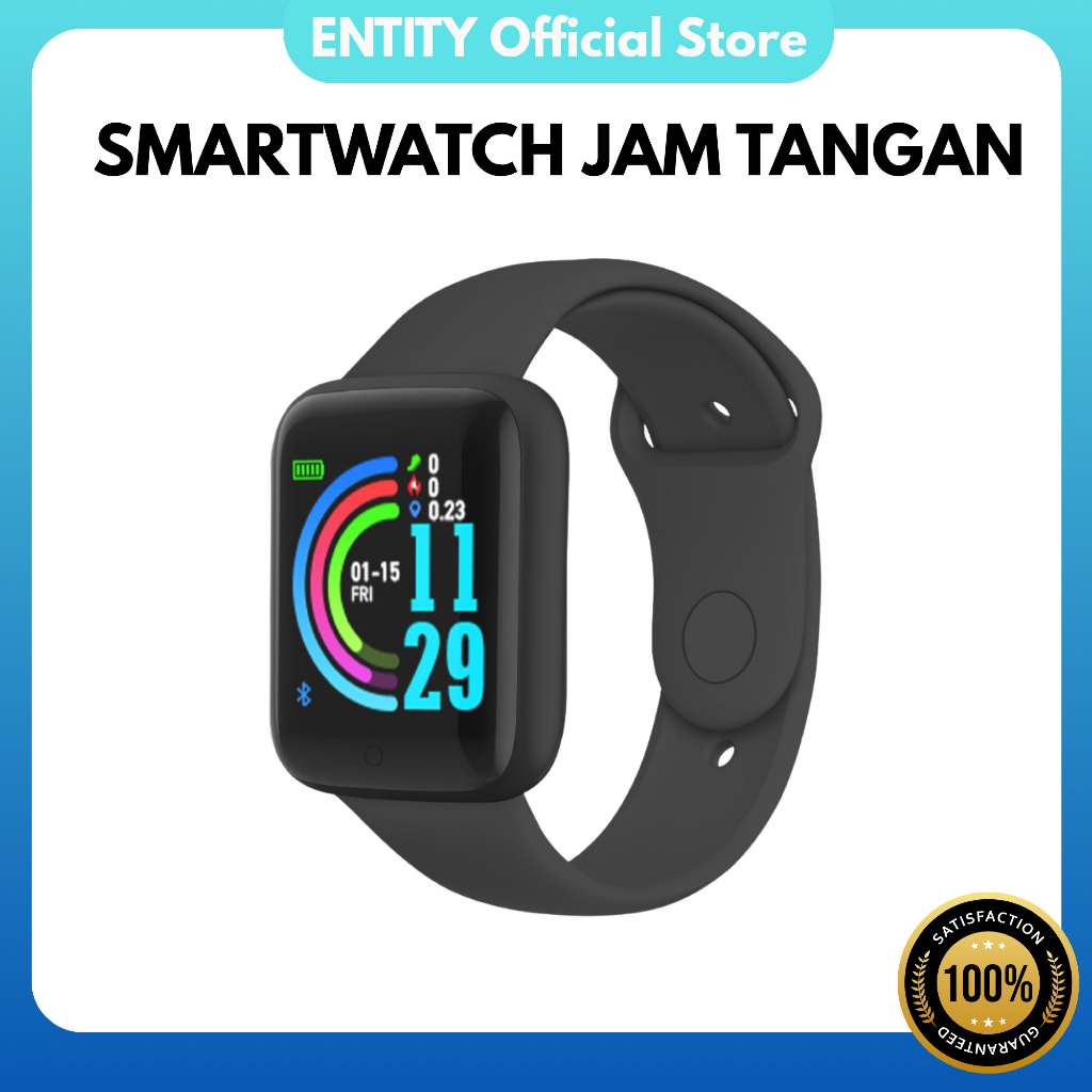 ENTITY Smartwatch Jam Tangan Pintar Smartband Waterproof Tahan Air Denyut Jantung IP68 Smartwatch Ja