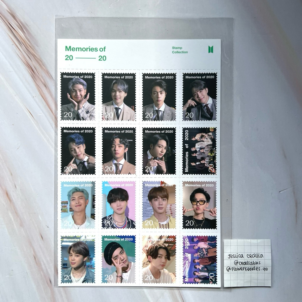 

BTS MEMORIES 2020 STAMP STICKER COLLECTION