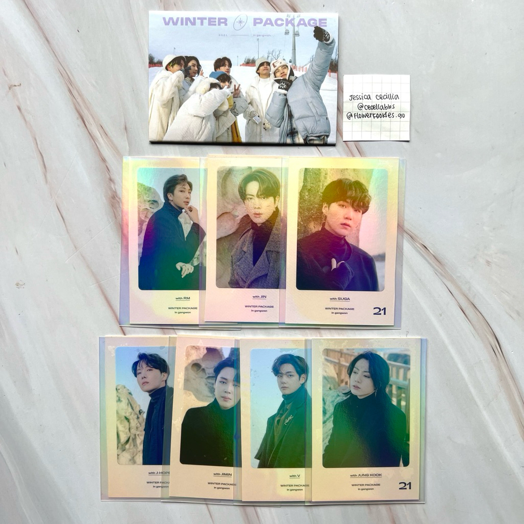 BTS WINTER PACKAGE PC PHOTO SET OFFICIAL