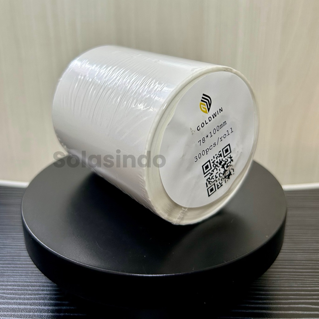 

Sticker Label Thermal Resi 78x100mm isi 300 pcs/roll