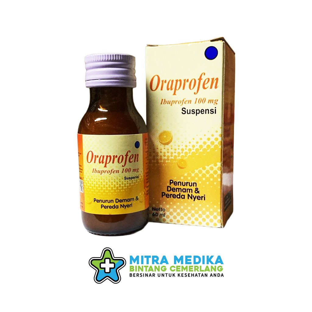 ORAPROFEN OBAT SIRUP IBUPROFEN PENURUN DEMAM & NYERI (1 BOTOL)