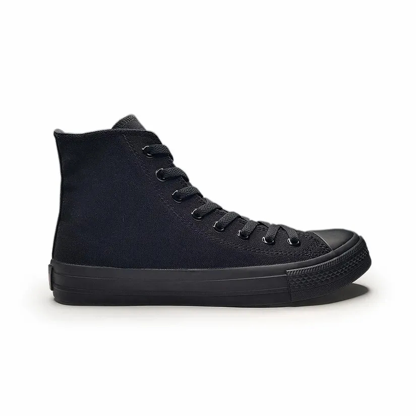 Sepatu Ventela Ethnic High Hitam All Black - Sepatu Ventela Kasual Pria Wanita BINB Original 100%