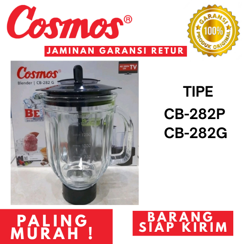GELAS BLENDER SET COSMOS CB 281 / 282 G / Gelas Kaca Blender Cosmos