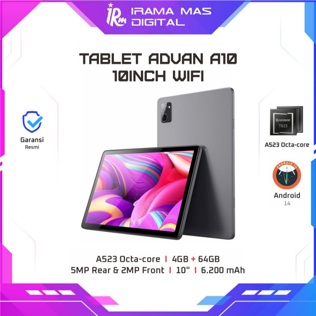 TAB ADVAN A10 10INCH WIFI - 4GB/64GB (GREY)