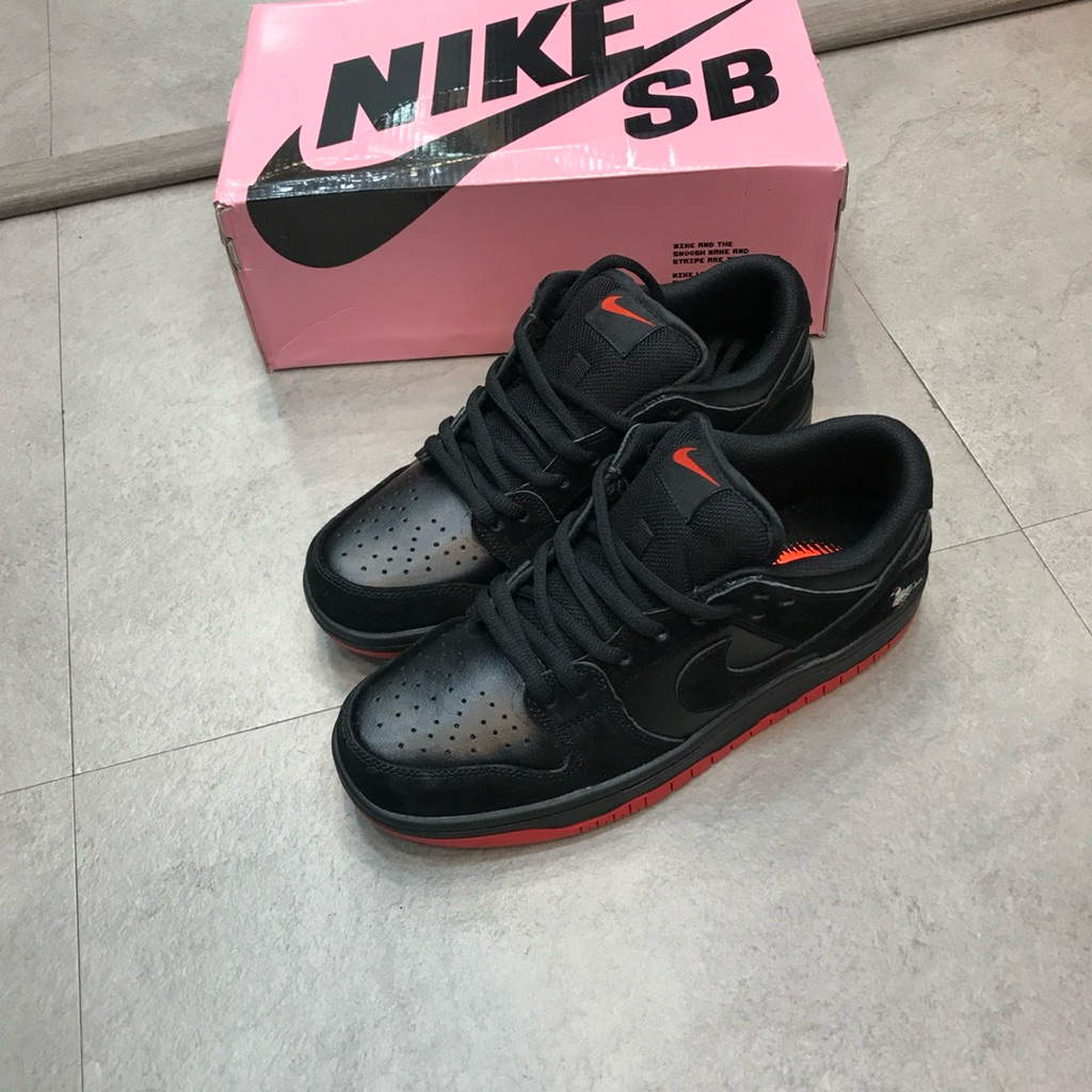 Sepatu Pria NKE SB Dunk Low Black Pigeon Sneakers PK