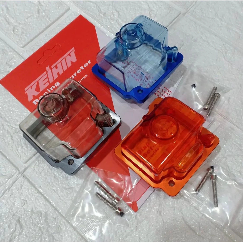 Mangkok Tutup Mika Karbu Karburator Transparan PE & PWK 28 30 32 KSR Ninja 150 Keihin Sudco Cover Ca