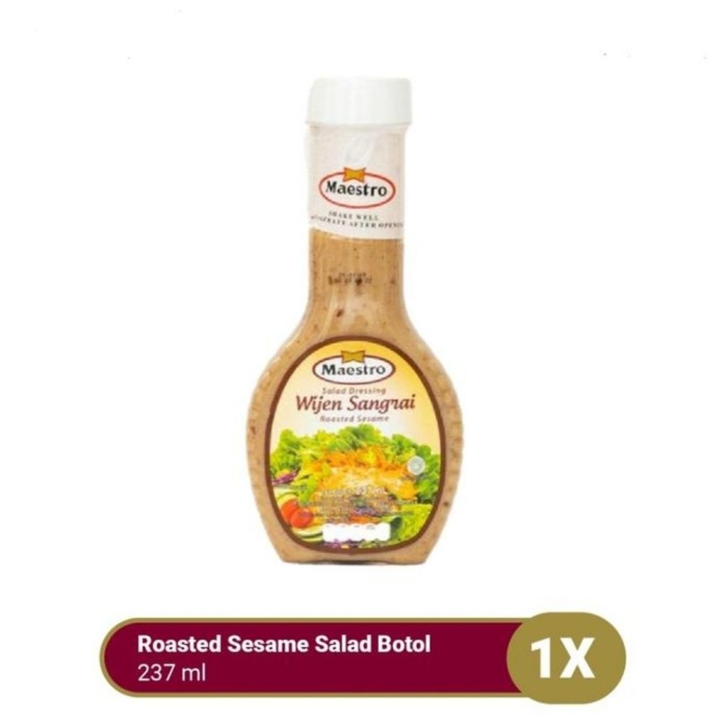 

Maestro Wijen Sangrai Roasted Sesame Salad Dressing 237ml BOTOL