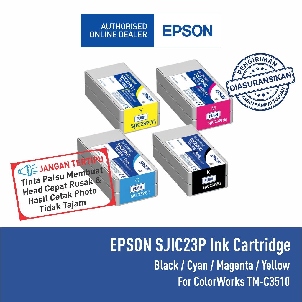 Tinta EPSON SJIC23P SJI-C23P SJIC 23P M-C3510 C3510 TMC3510