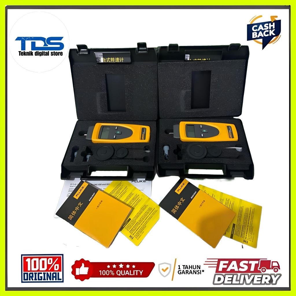 Contact and Non-Contact Dual-Purpose Tachometer Fluke 931