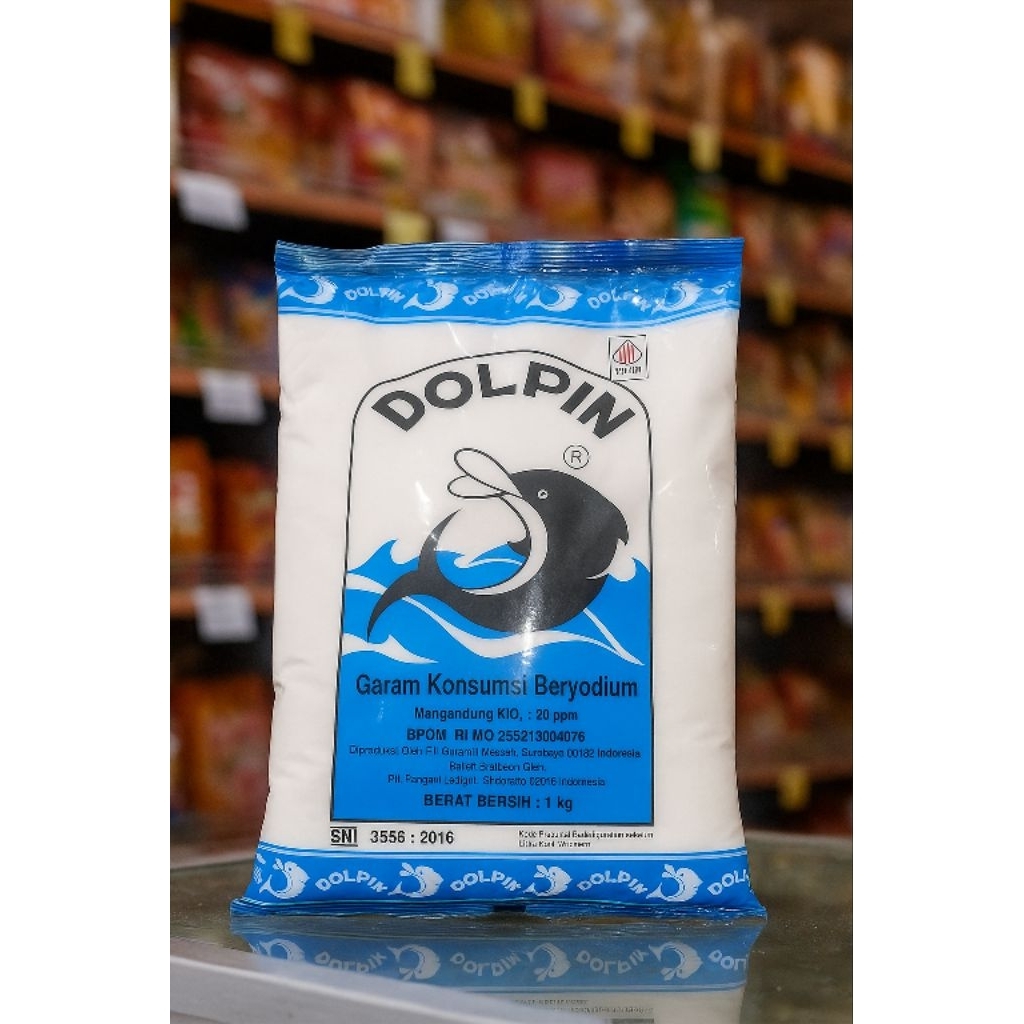

GARAM DOLPHIN 1000 GRAM / Garam Konsumsi Beryodium MERK DOLPHIN 1000 GRAM