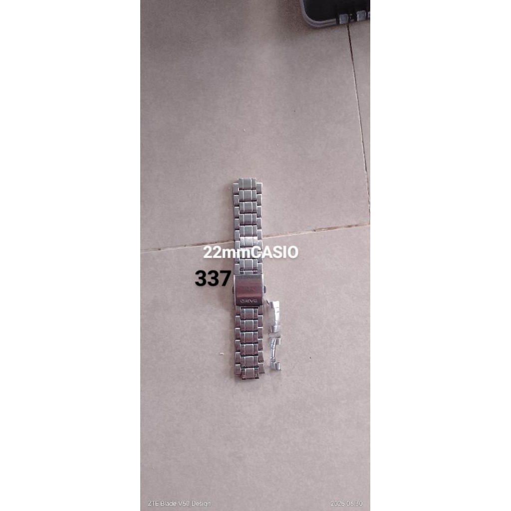 rantai jam tangan Casio 22mm no 337 second ori asli