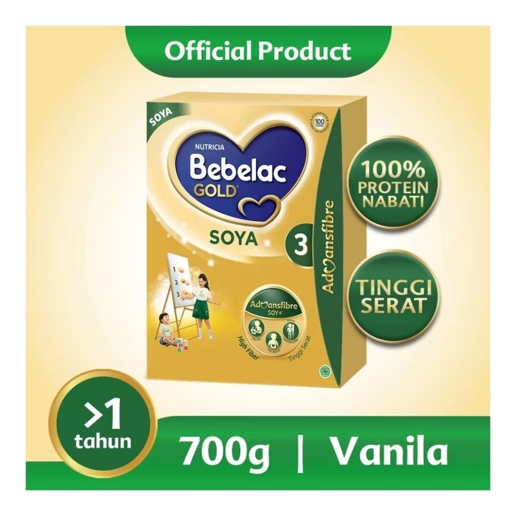 

Bebelac Gold Soya 3 Vanila Formula Soya Bubuk 700g
