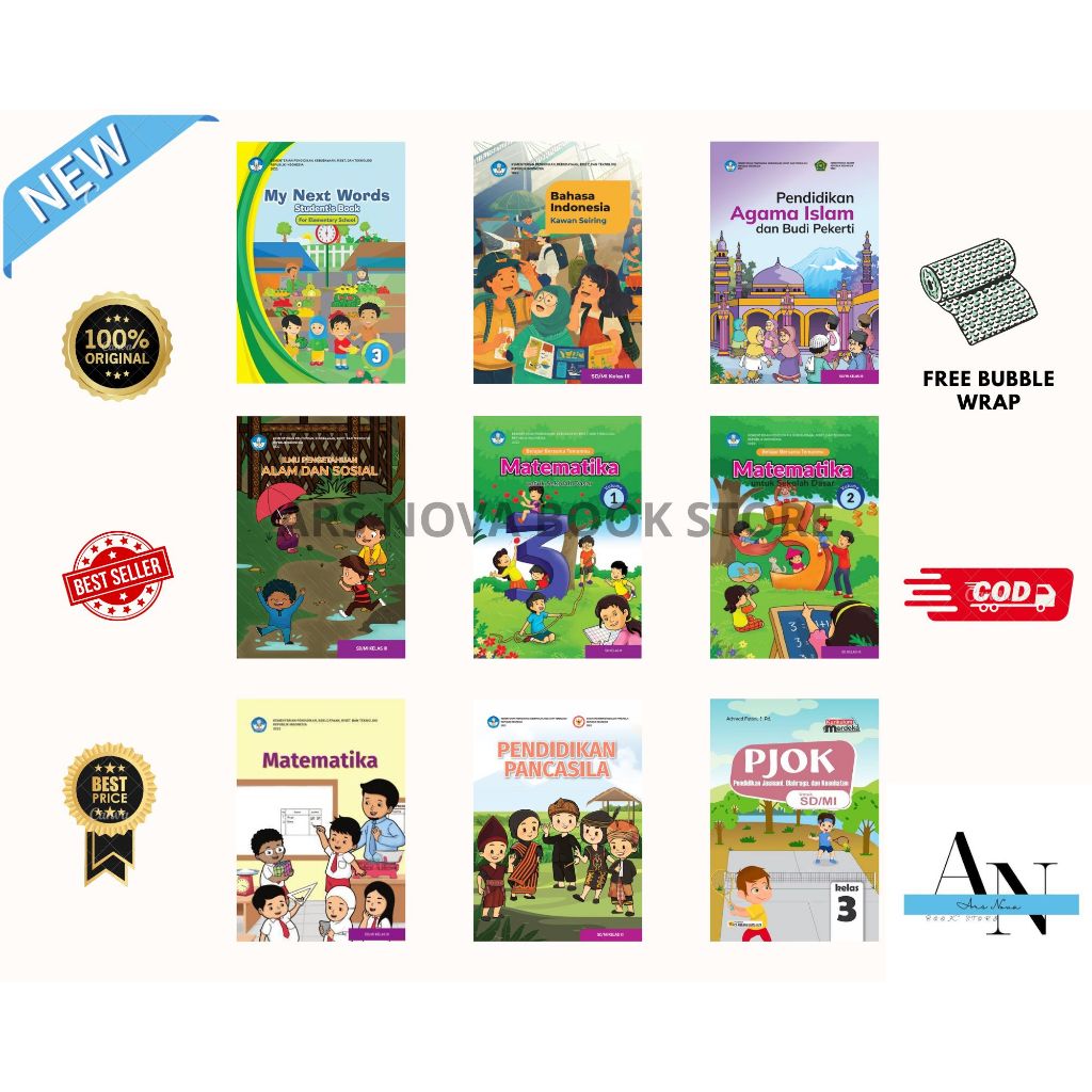 BUKU PAKET KELAS 3 SD LENGKAP KURIKULUM MERDEKA - DIKNAS