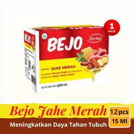 

BEJO JAHE MERAH HERBAL 1 BOX ISI 12 SASET Kemasan Baru