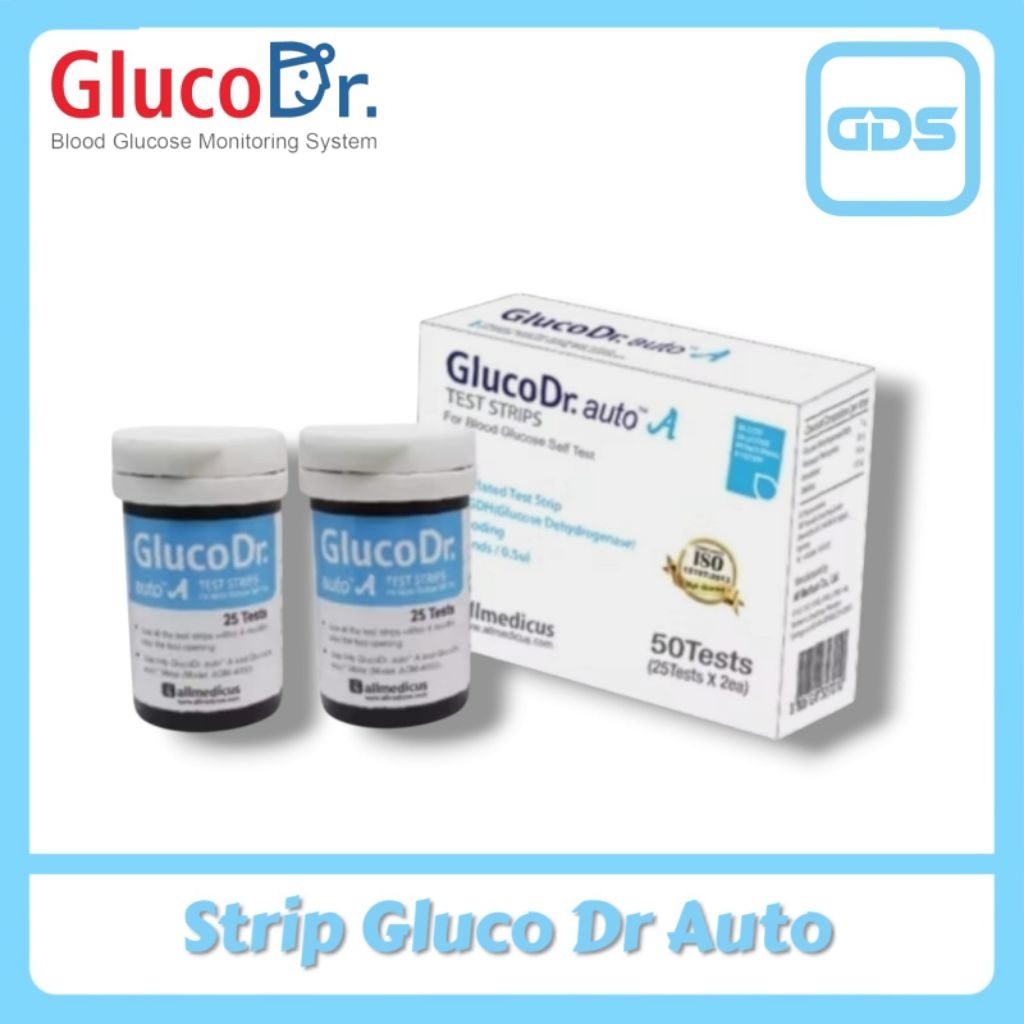 Strip Gluco Dr Auto  (AGM-4000)  Isi Ulang Gluco Dr Auto  Refill Gluco Dr Auto