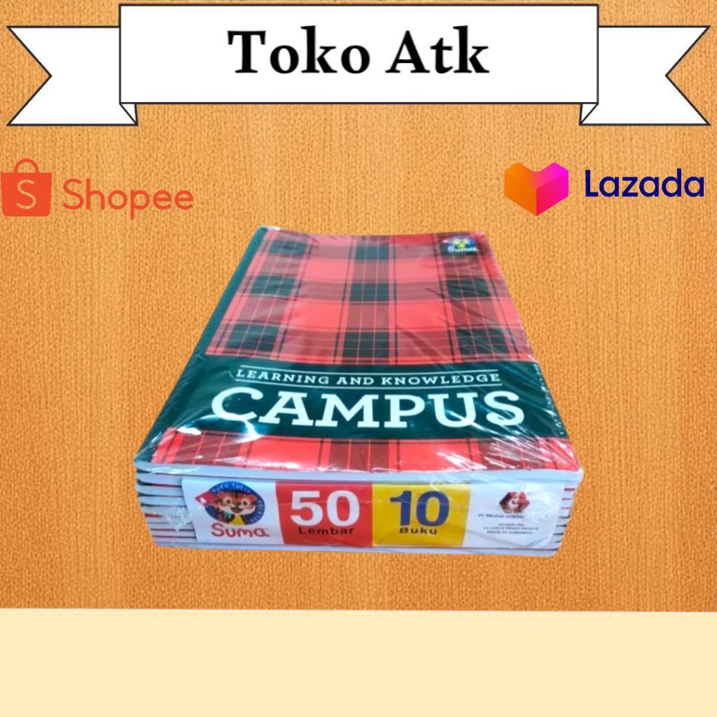 

1 pak buku tulis campus suma 50 lembar