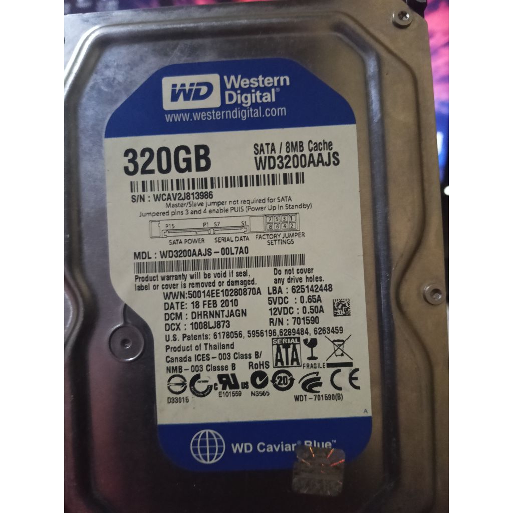 hardisk WD 320gb