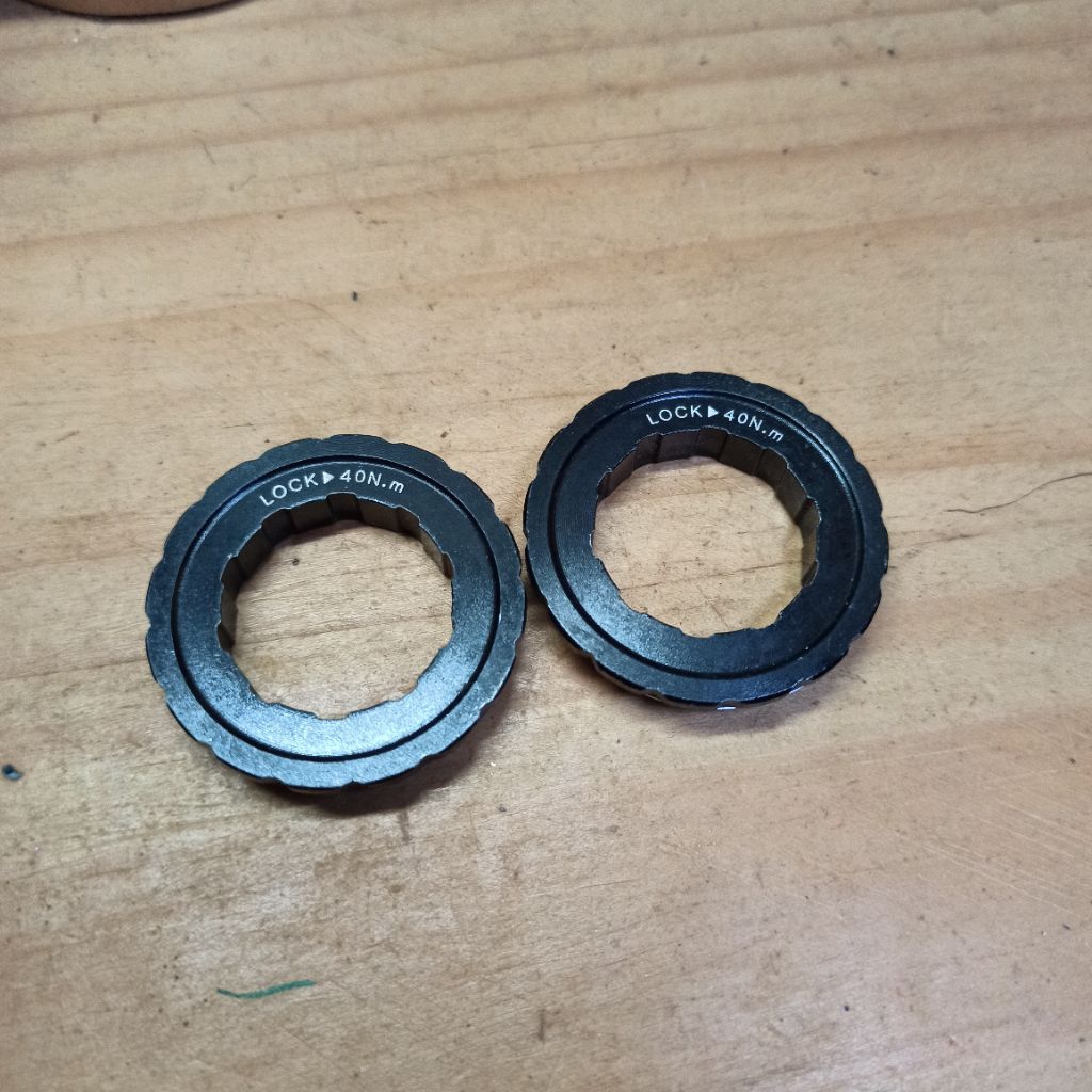 Lock ring Rotor Center lock Hub Freehub TA Thru Axle alloy