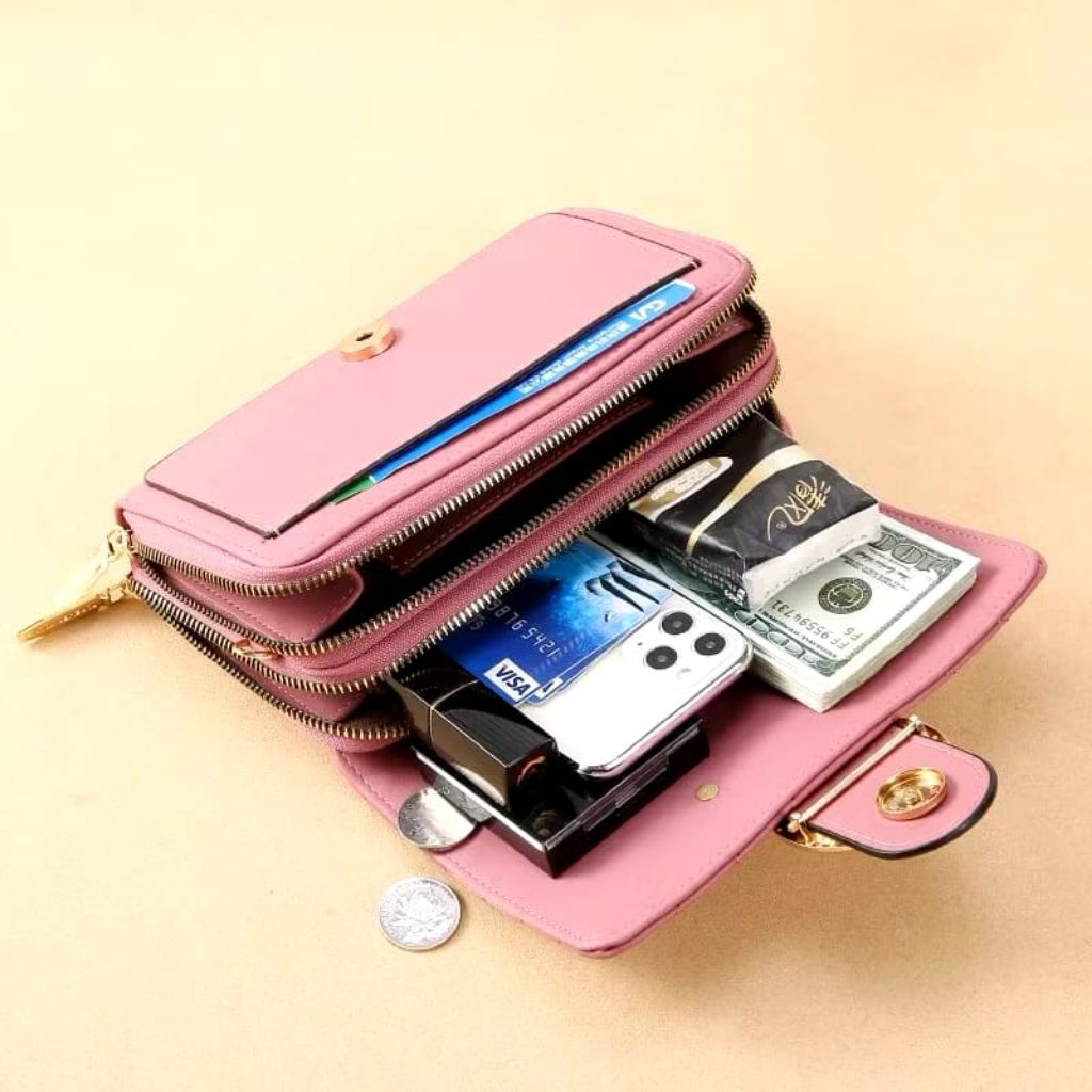 C270-9 Tas Selempang Wanita Handbag Tas Kulit Dompet Panjang HP Tebal Cewek Multifungsi IMPORT ORI