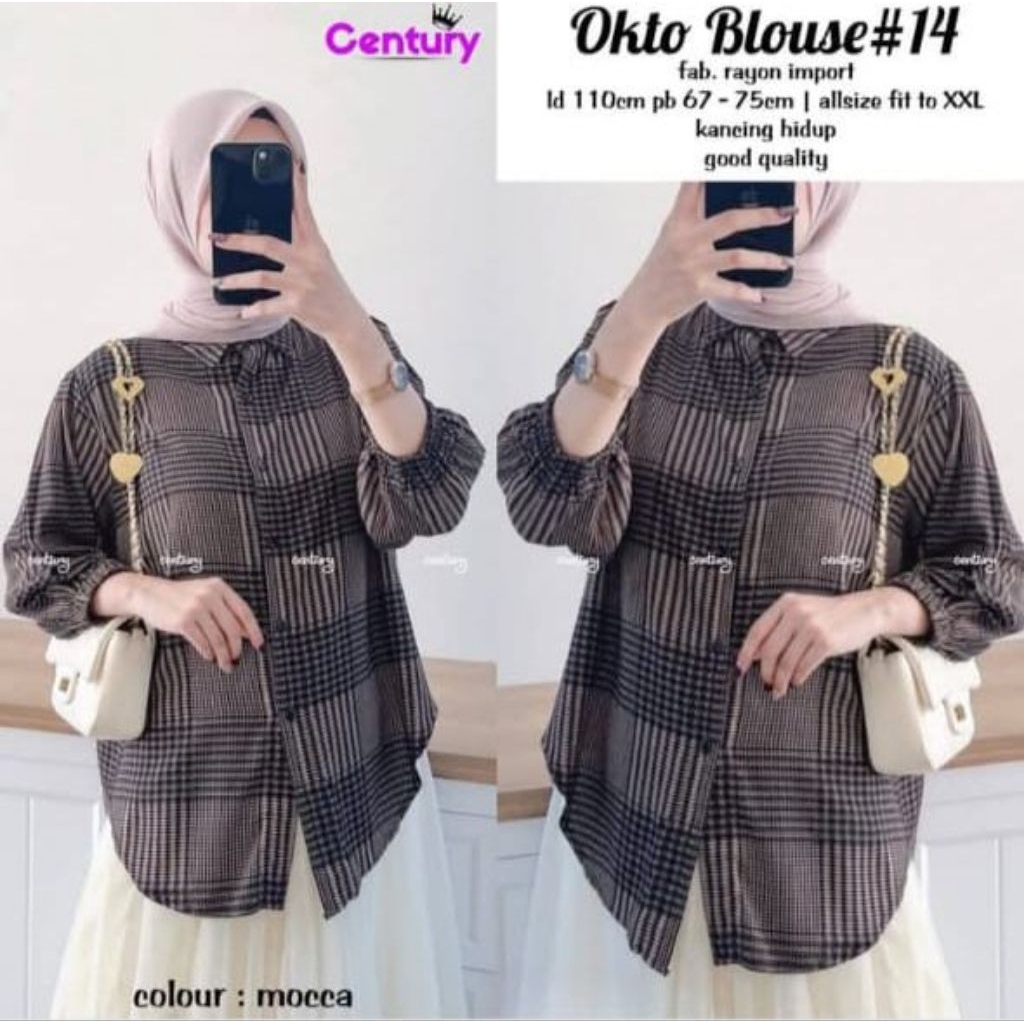 SERBA BLOUSE WARNA MOCCA