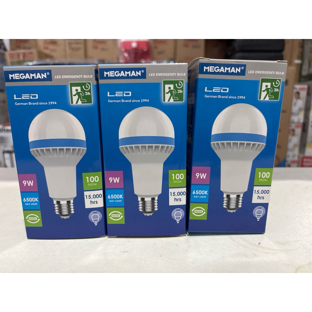 Lampu Led Megaman 9Wat Ac /Dc / Megaman Led emergency bulb