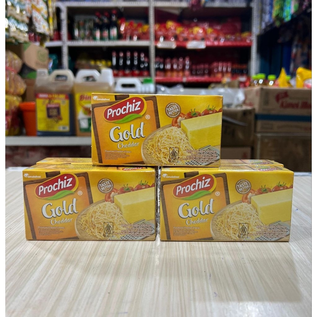 

Keju Cheddar Prochiz Gold 160gr